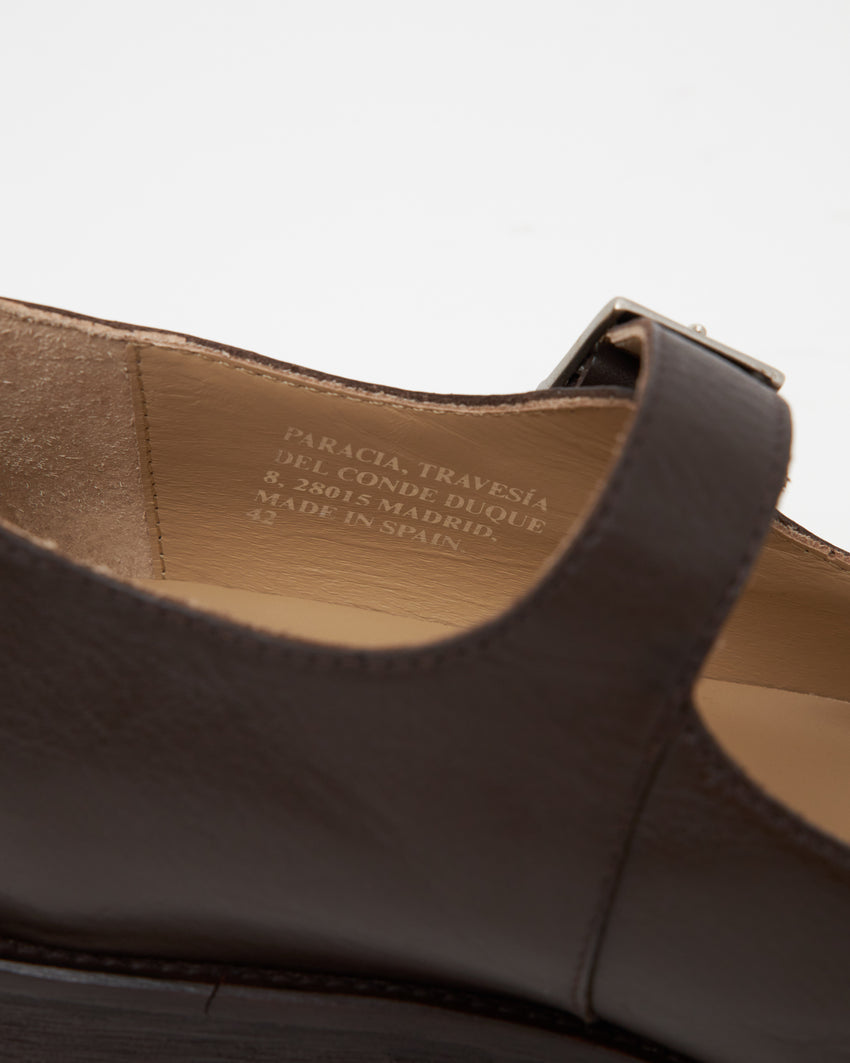 Mary Jane Calfskin Umber