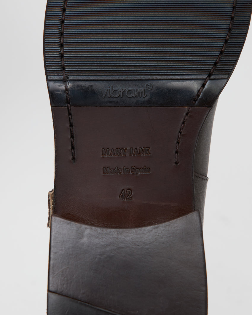 Mary Jane Calfskin Umber