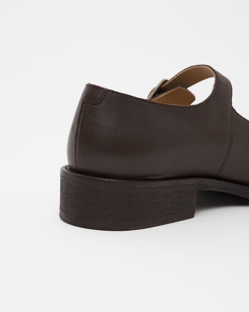 Mary Jane Calfskin Umber
