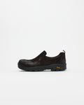 Non-Safety Slip-on Waxed Suede Deep Brown