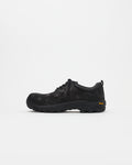 Non-Safety Shoe Distressed Leather Black