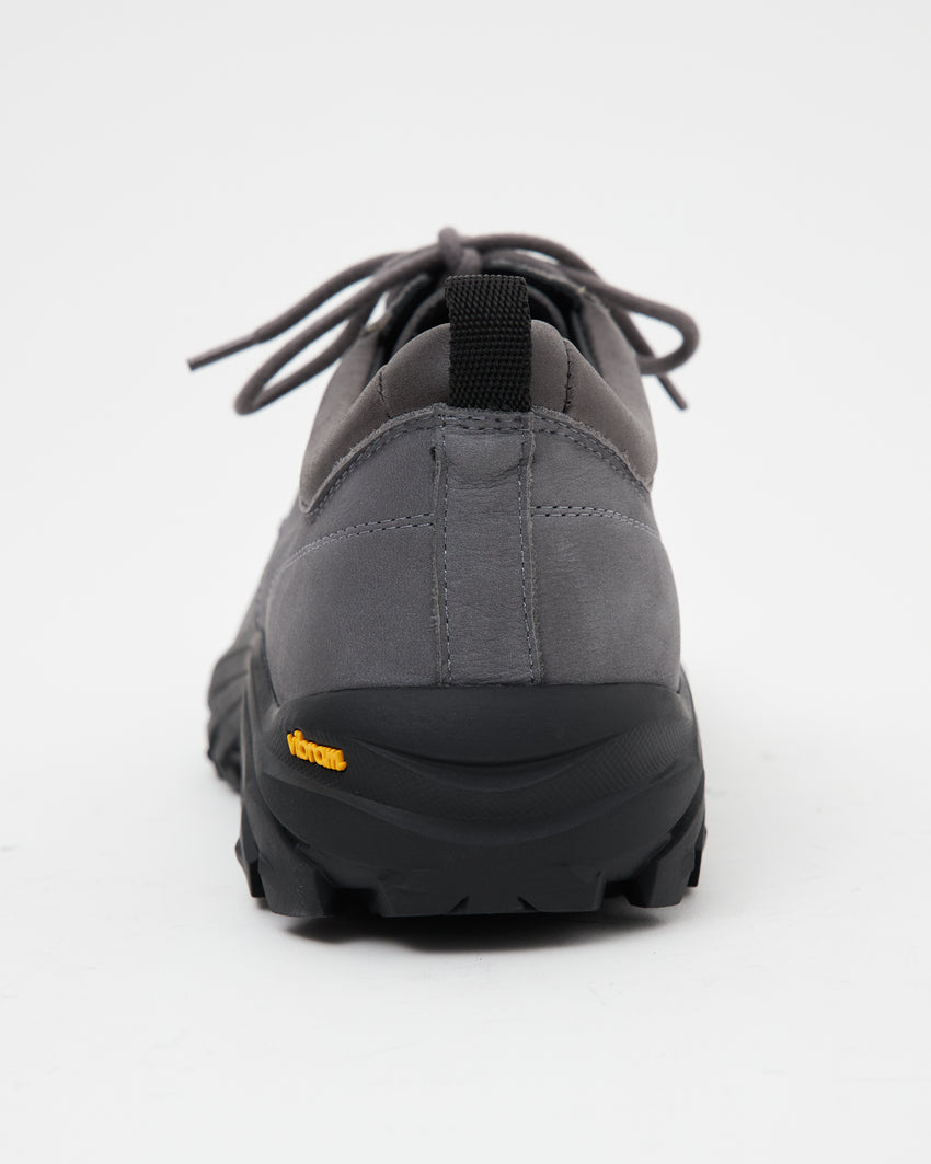 Full side-profile view of a single Non-Safety Shoe Nubuck Ink Blue shoe