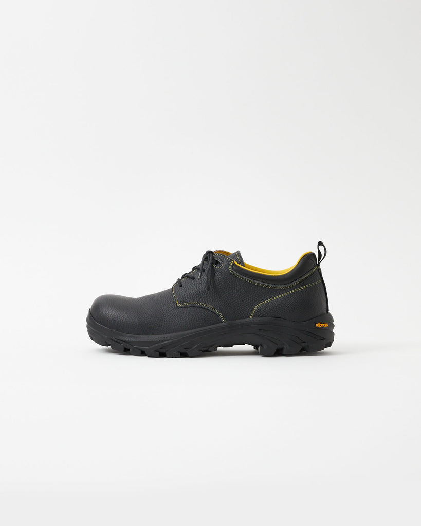 Non-Safety Shoe Pebbled Leather Black