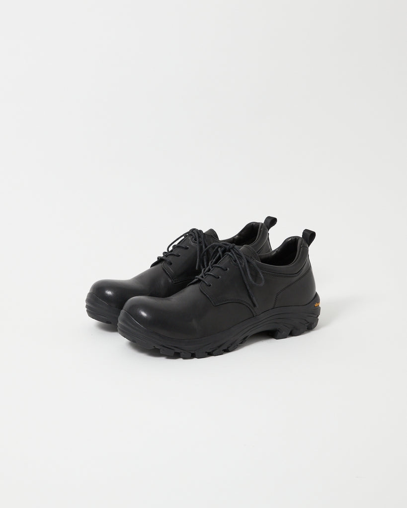 Non-Safety Shoes Washed leather Black