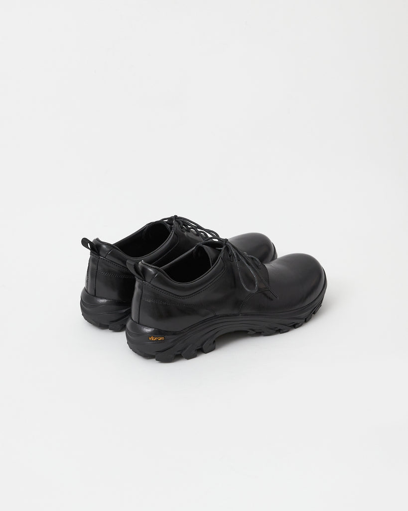 Non-Safety Shoes Washed leather Black