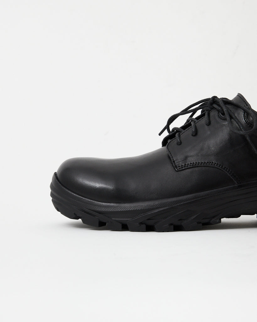 Non-Safety Shoes Washed leather Black