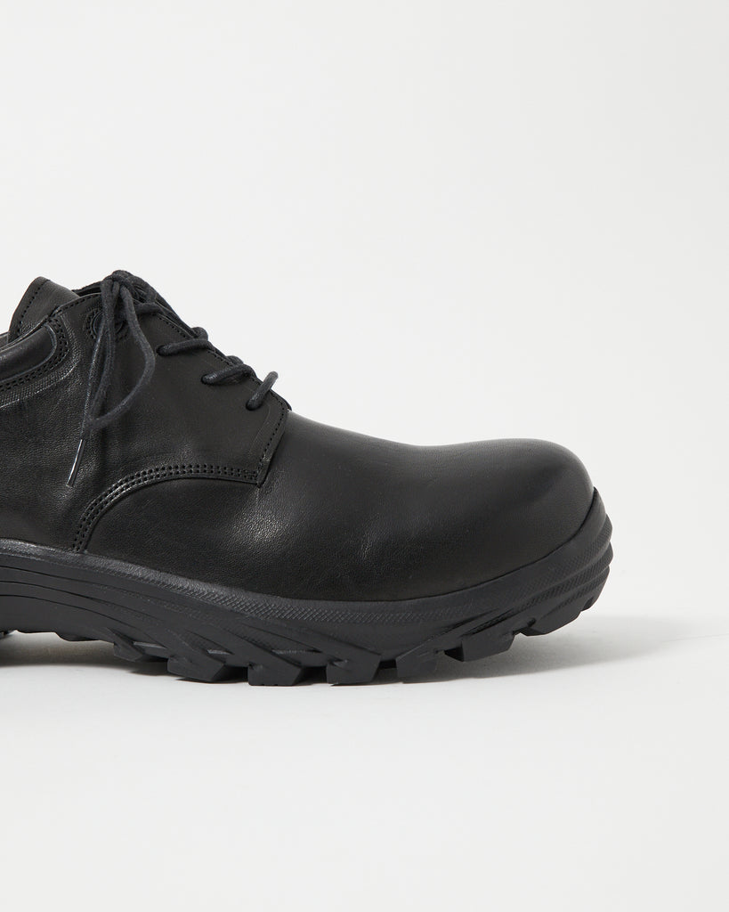 Non-Safety Shoes Washed leather Black