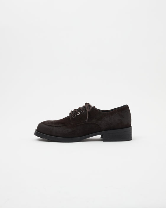 Old Buster Waxed Suede Deep Brown