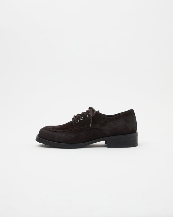 Old Buster Waxed Suede Deep Brown