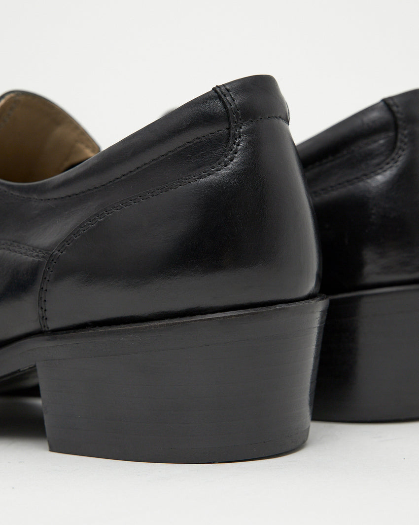 Pedal Loafer Pull-up Leather Black