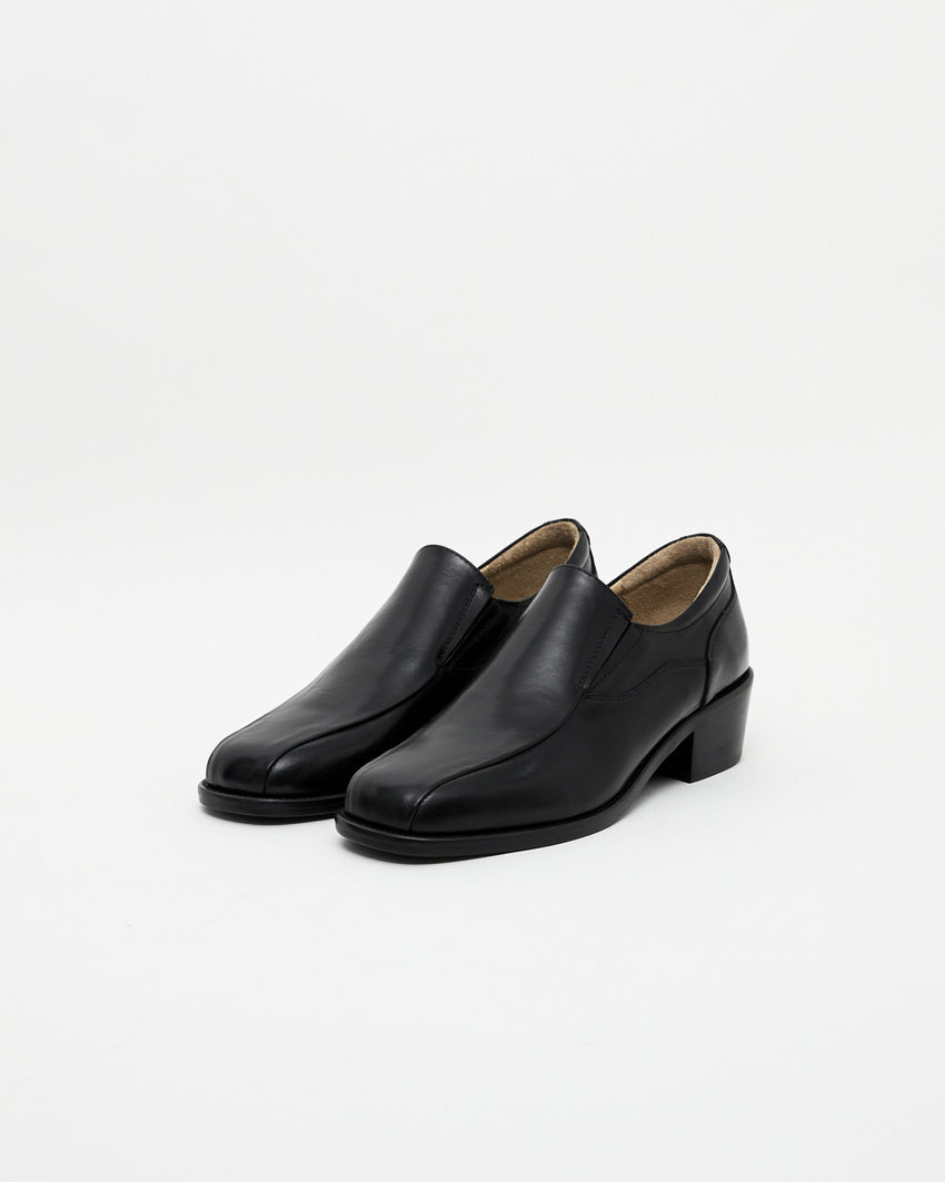 Pedal Loafer Pull-up Leather Black