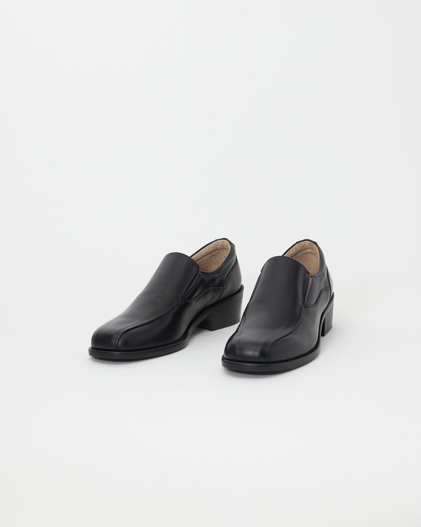 Pedal Loafer Pull-up Leather Black