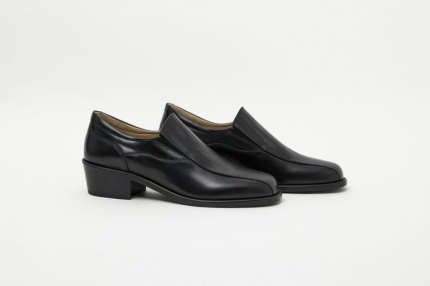 Pedal Loafer Pull-up Leather Black