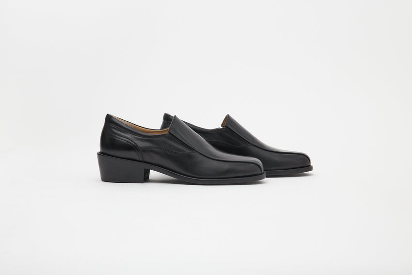 Pedal Loafer Pull-up Leather Black