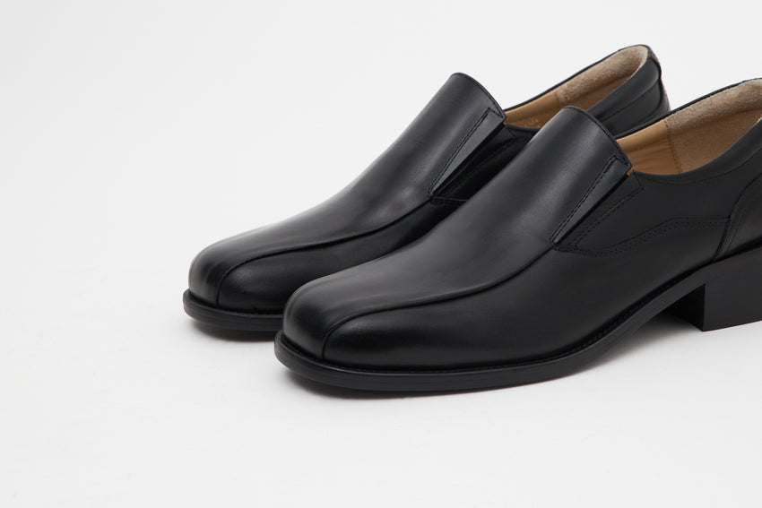 Pedal Loafer Pull-up Leather Black