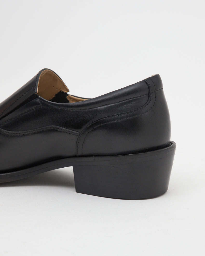 Pedal Loafer Pull-up Leather Black
