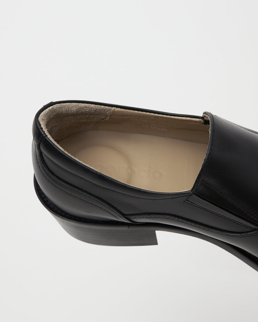 Pedal Loafer Pull-up Leather Black