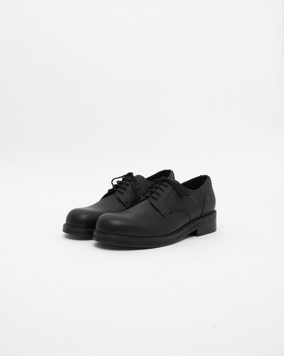 Sample 1 - Mid-Heel Derby Leather Black