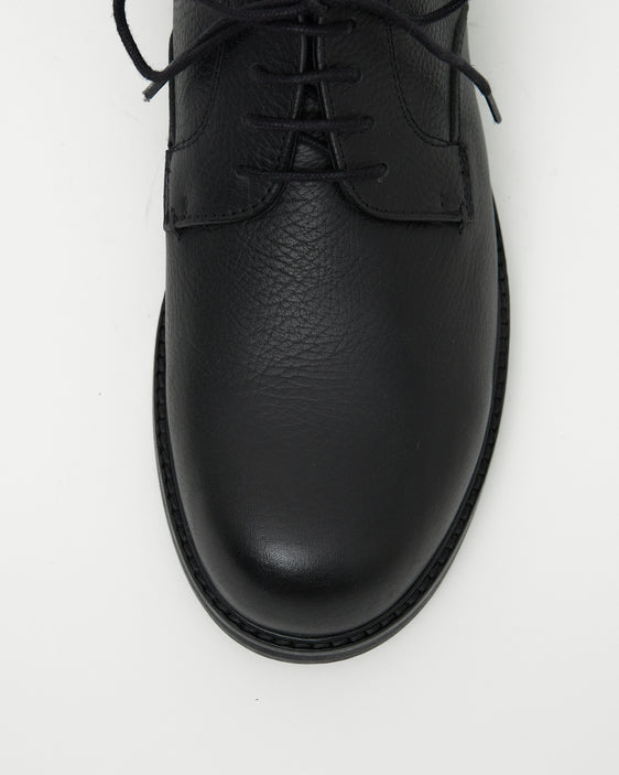 Sample 1 - Mid-Heel Derby Leather Black