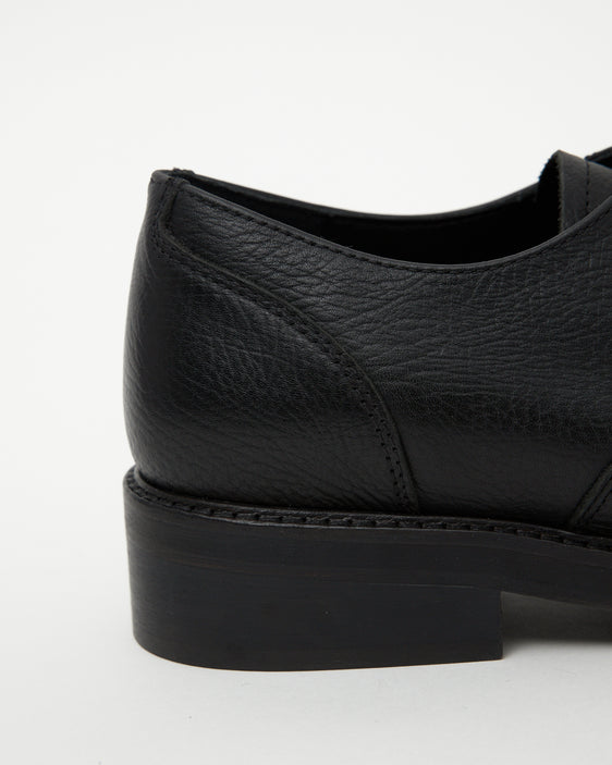 Sample 1 - Mid-Heel Derby Leather Black